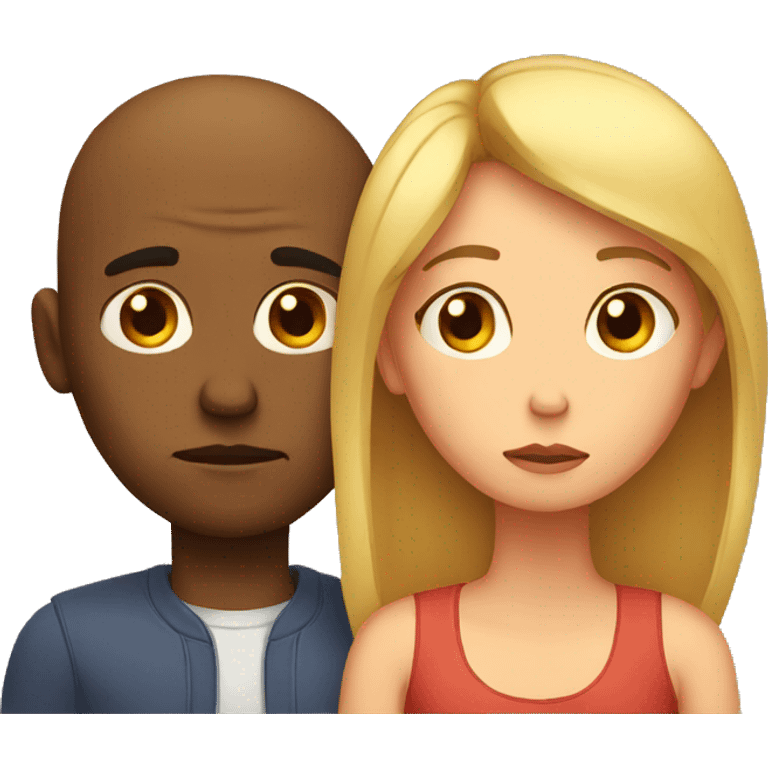 sad couple emoji