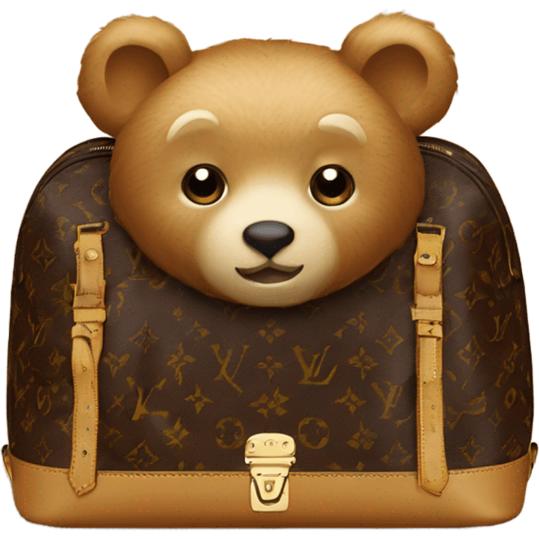 Bear Louis Vuitton bag emoji