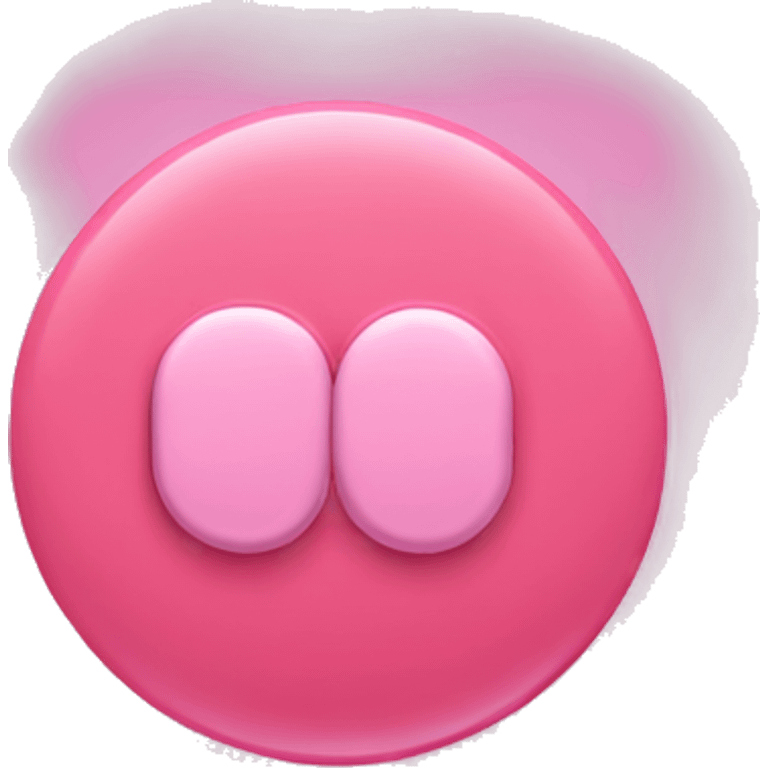 Round circle pink pill emoji