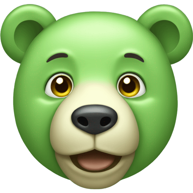 light green bear emoji