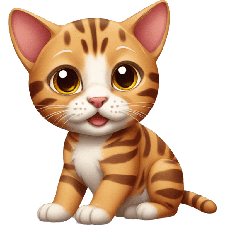 Cat bengal cute emoji