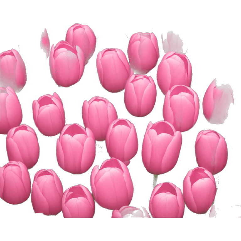 Pink tulips  emoji