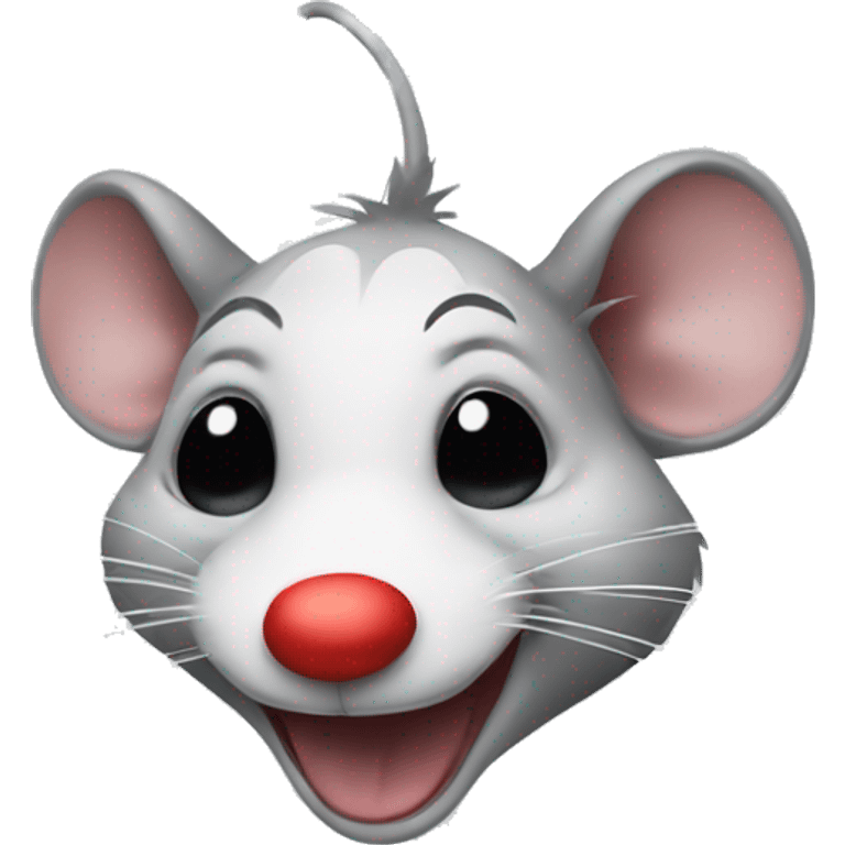 a rat that is a clown emoji