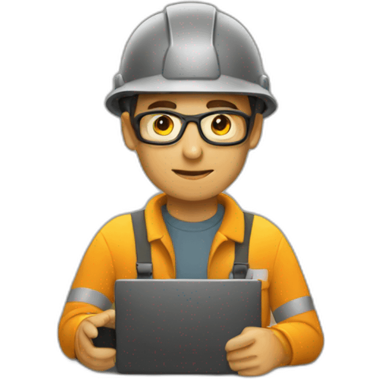 Programmer in a mine emoji