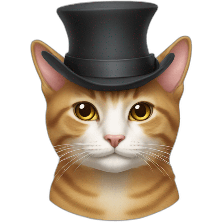 Hat cat emoji