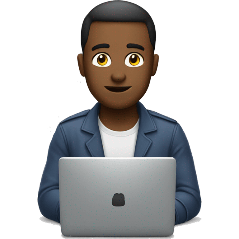 Generate me an emoji who is working on his computer. emoji