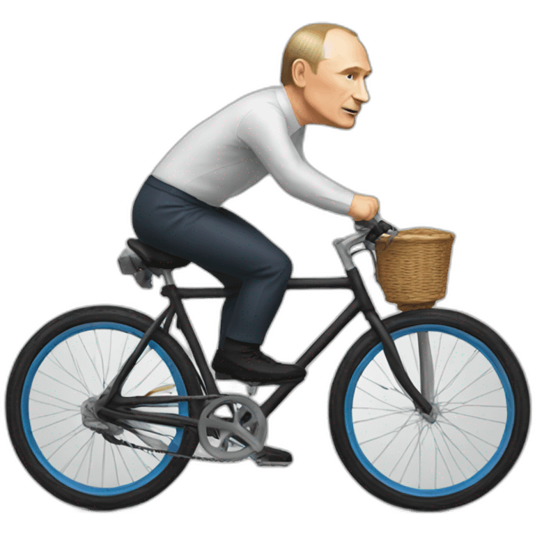 Putin riding bicycle emoji