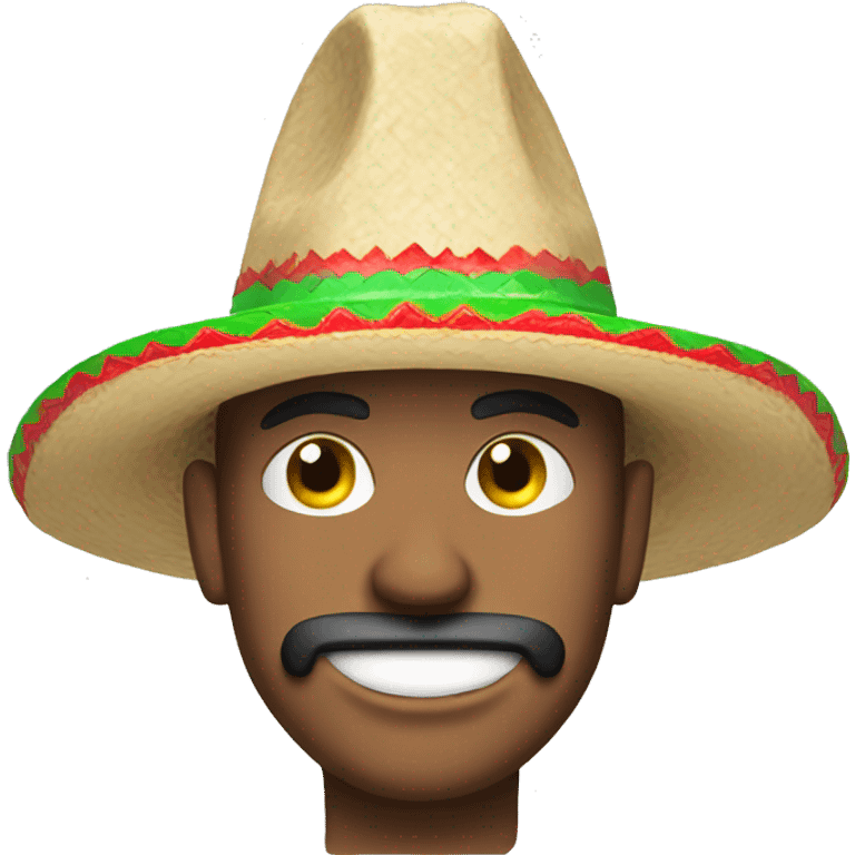 Guy with mexican sombrero emoji