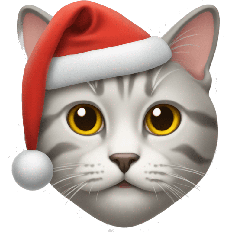 Cat with Santa hat emoji