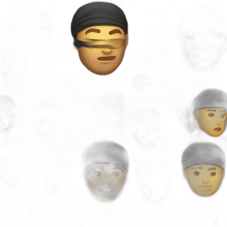 Durag noir seul emoji