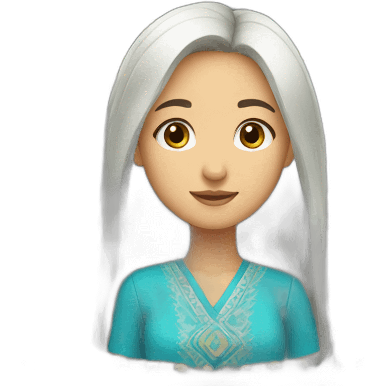 Kazakh girl emoji