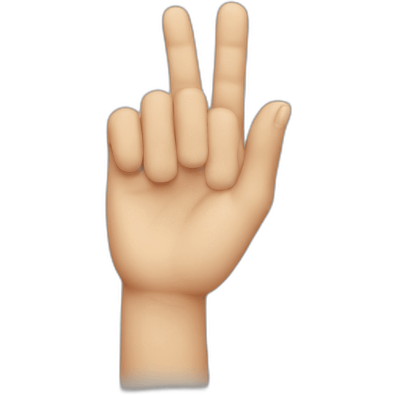 Finger touching emoji