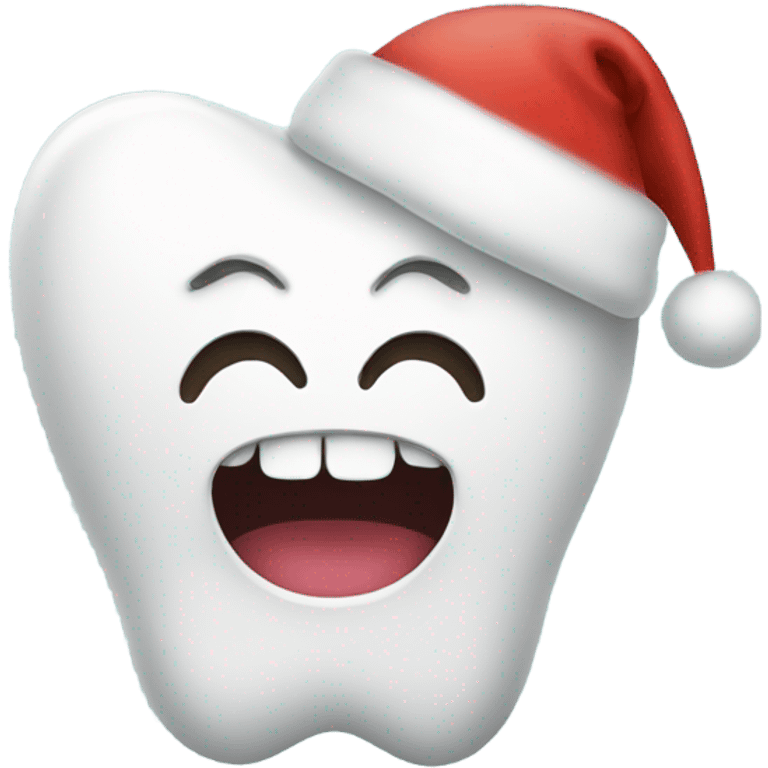 smiling tooth christmas  emoji