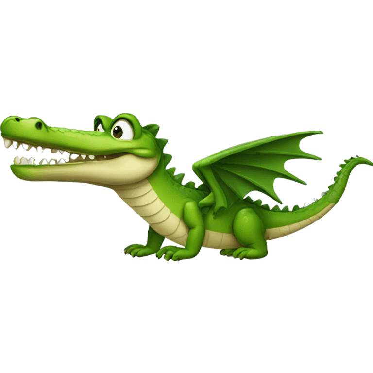 Crocodile with wings emoji