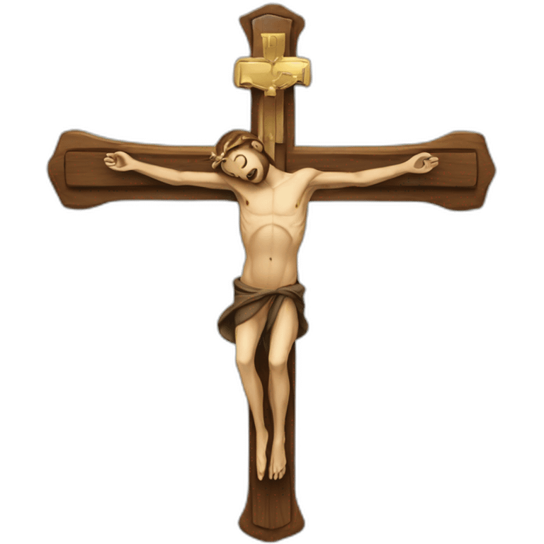 christian deer crucifix emoji