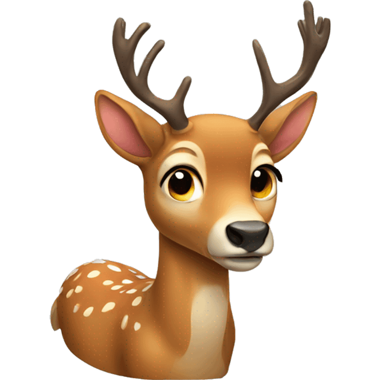 crying deer emoji