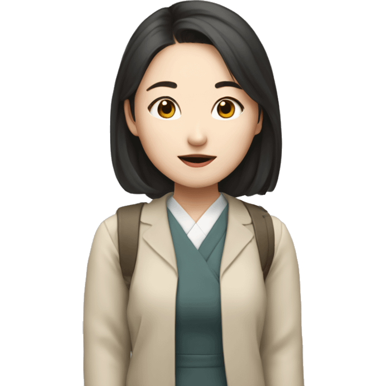 Korean girl as na hee doo in drama 2125 emoji