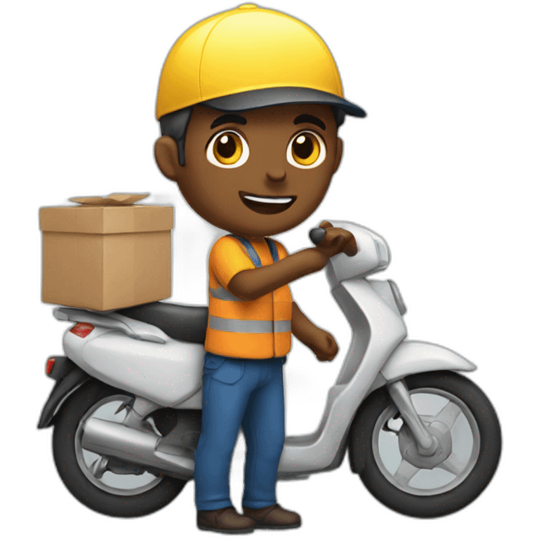 delivery man emoji