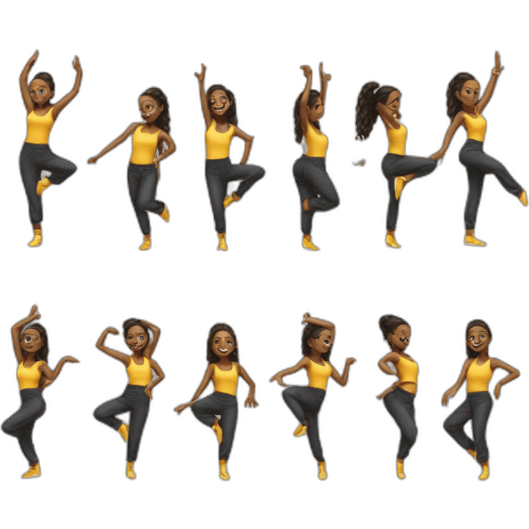 Une danseuse hip-hop et danse classique  emoji