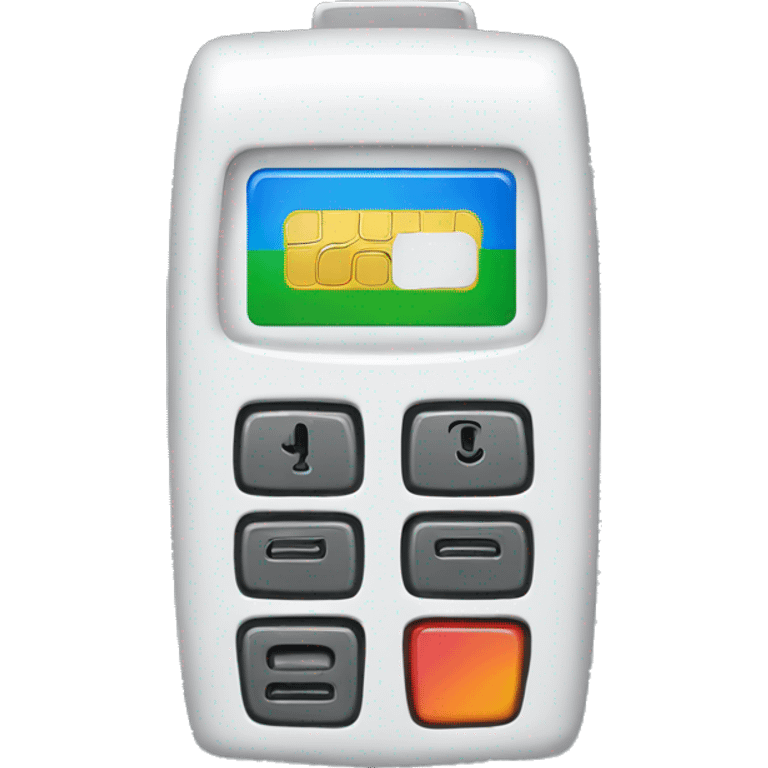 very simple credit card reader emoji