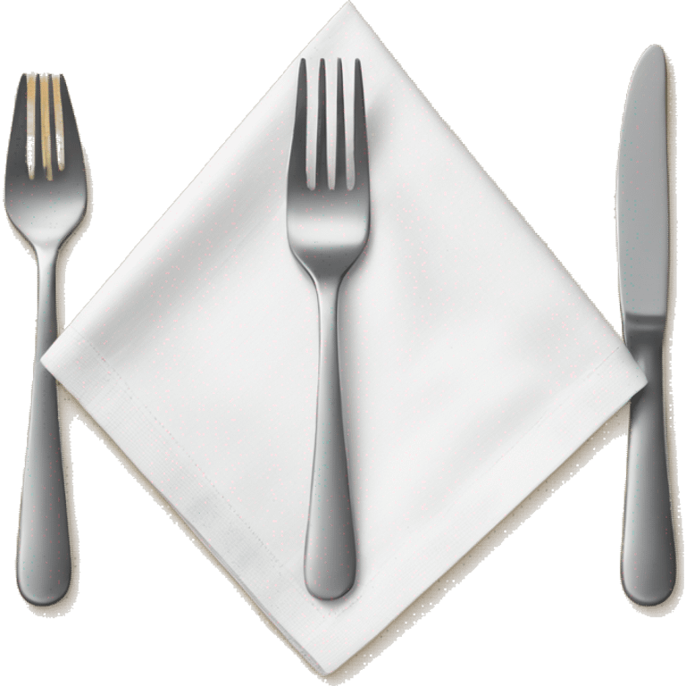 napkin with fork and knife emoji