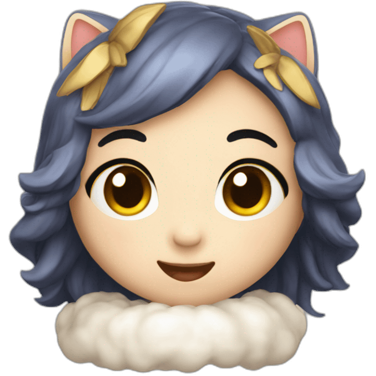 Chat kawaii chaque année emoji