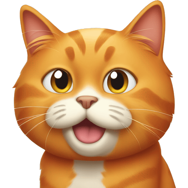 Orange cat being annoyed  emoji