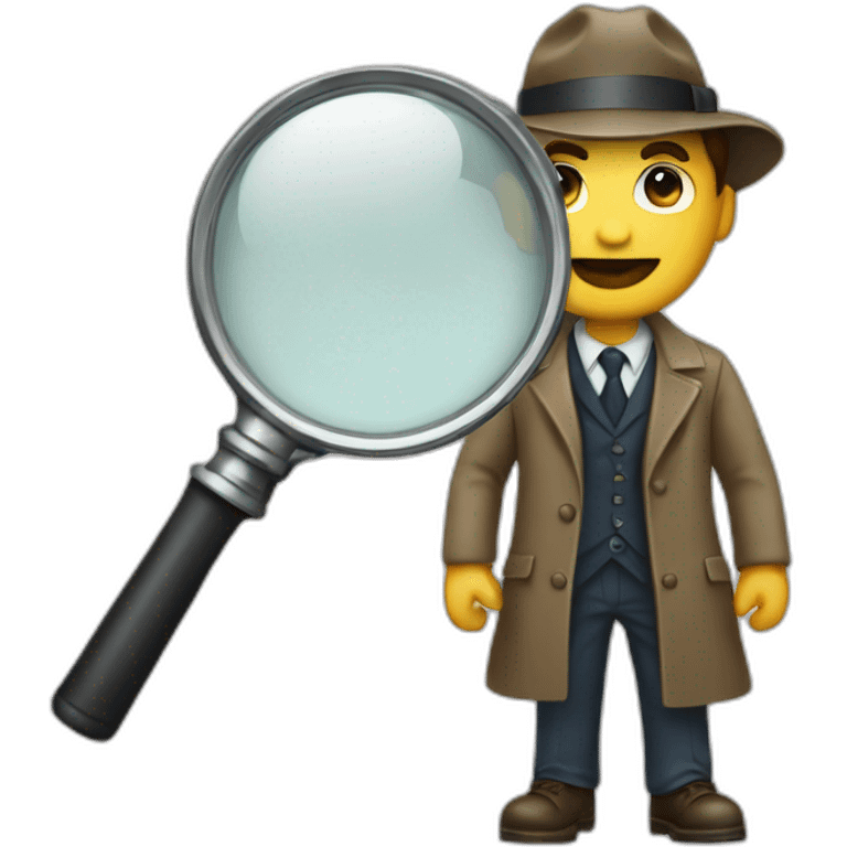 DETECTIVE WITH A MAGNIFING GLASS emoji