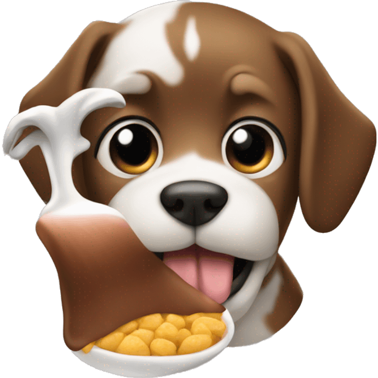 Dog eat emoji