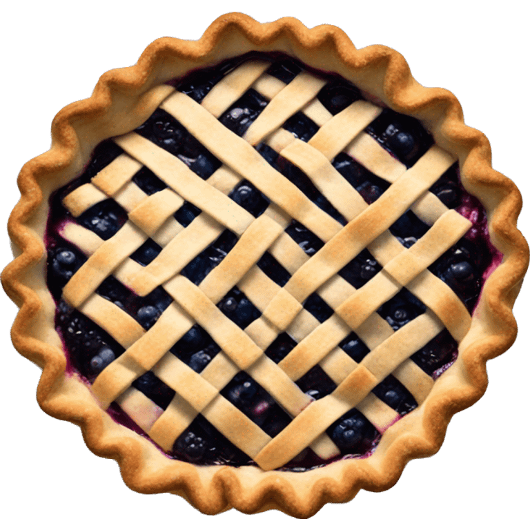 Blueberry pie emoji