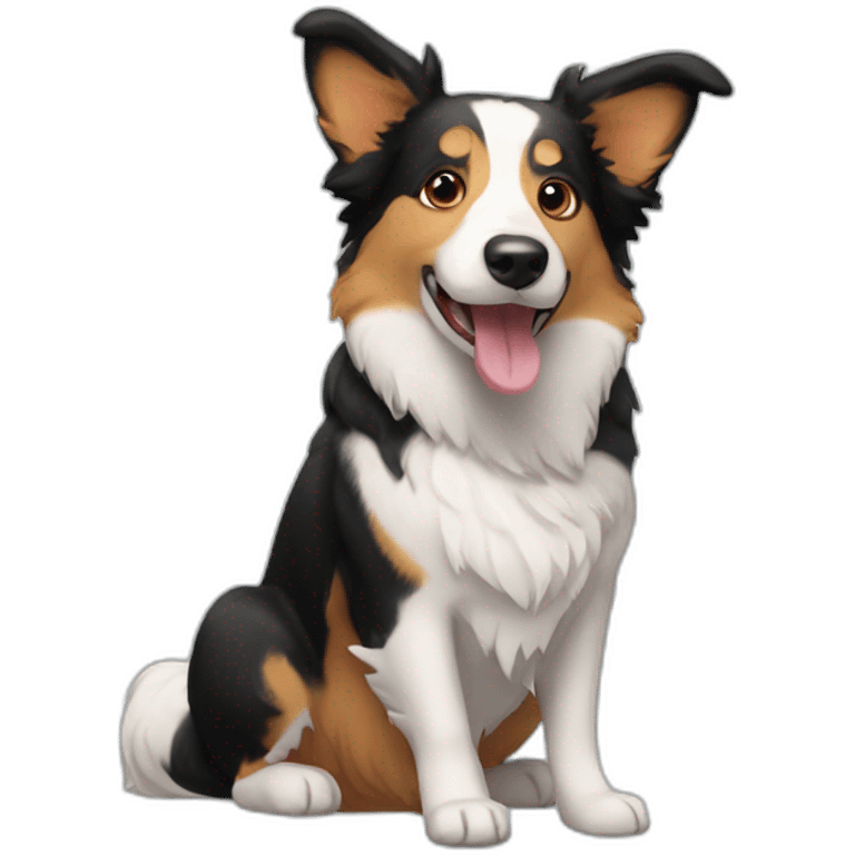 border collie corgi emoji