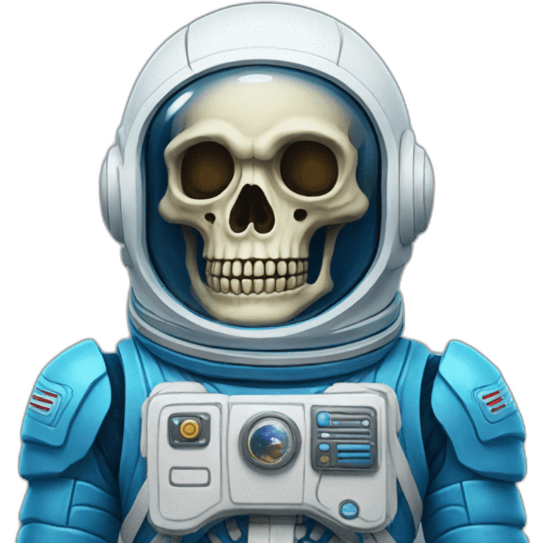 blue astronaut skeleton emoji