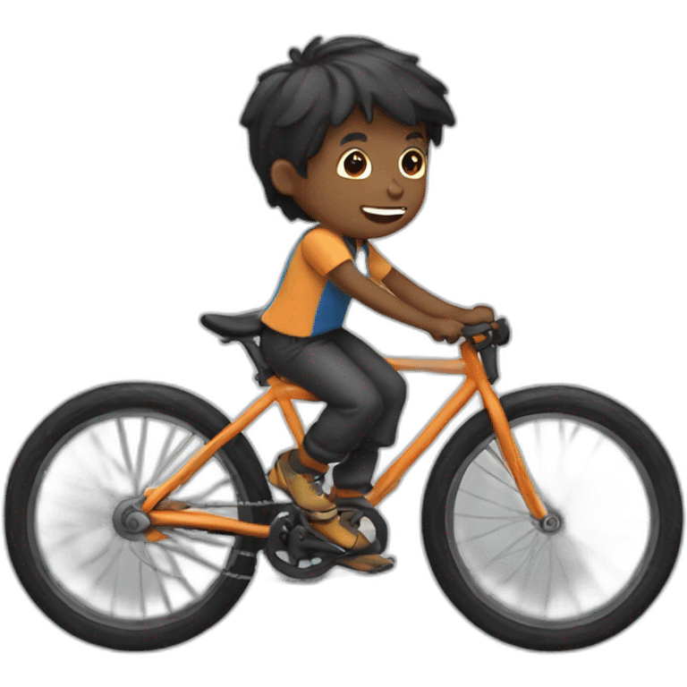 Boy on the cycle emoji