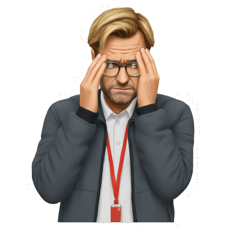 Jurgen Klopp facepalm emoji emoji