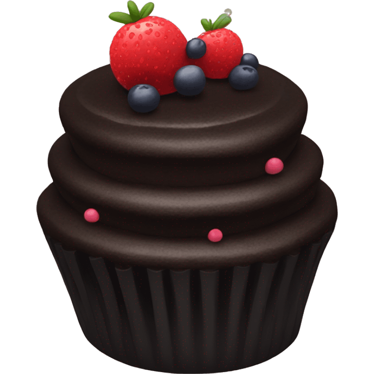 Black cake emoji