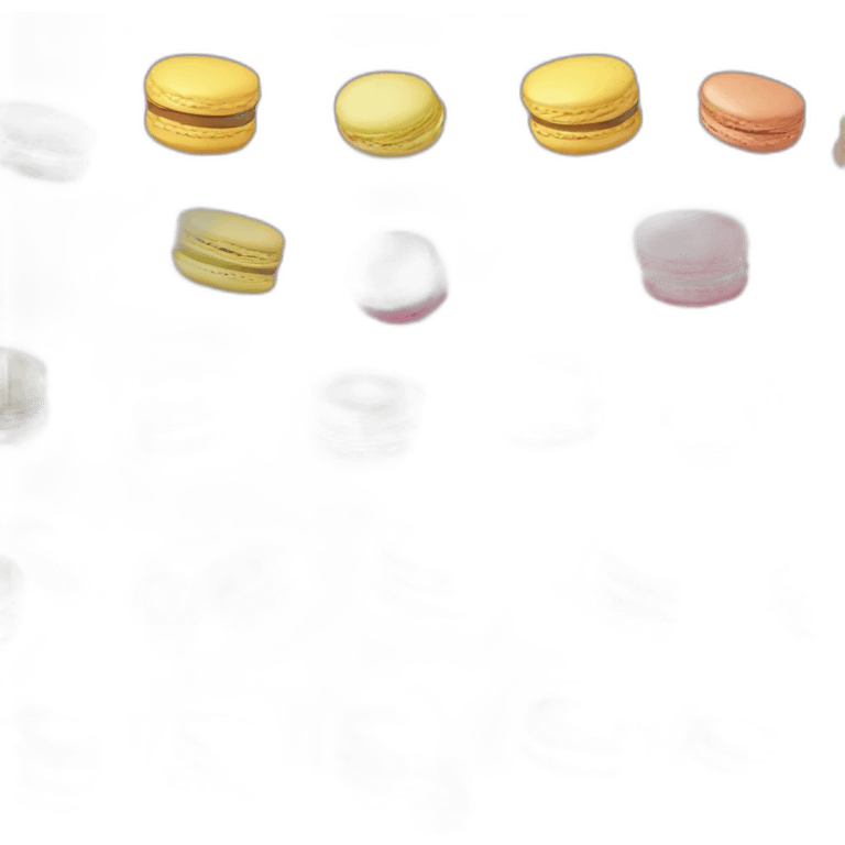 Gâteau macaron emoji