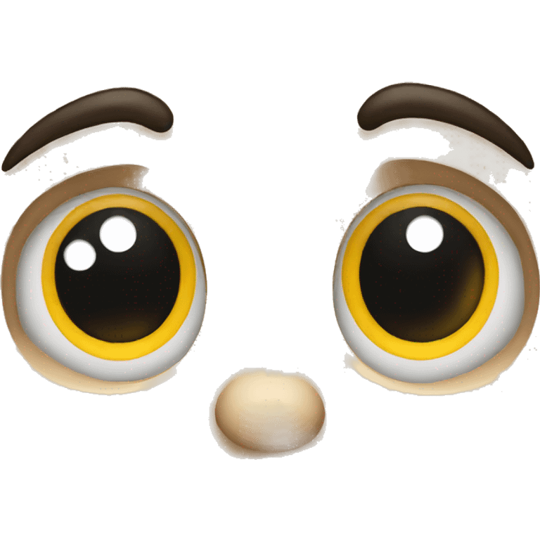 emoji with crying face and really massive eyes and mouth emoji