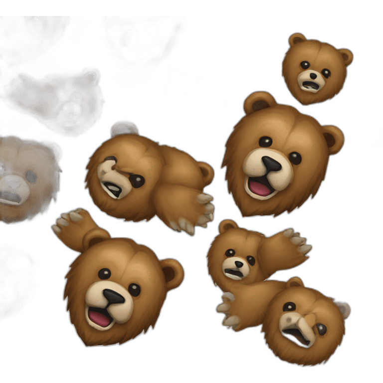 grizzly head michael meyers mask emoji