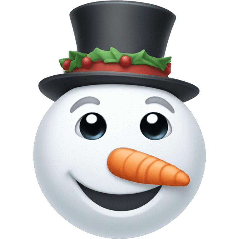 cute snowman emoji