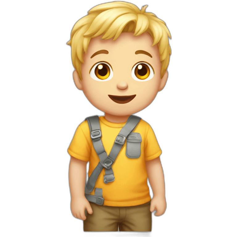 Toddler Mylar boy emoji