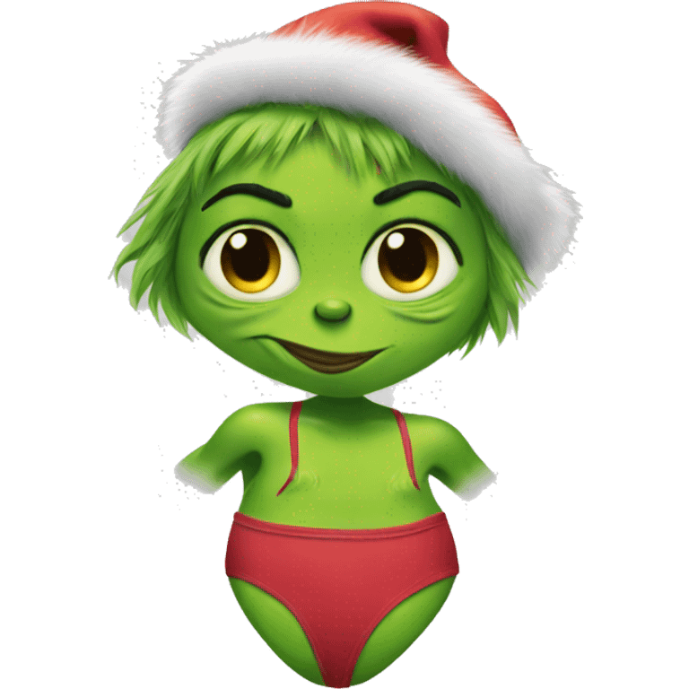 the grinch in a swim suit  emoji