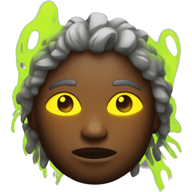 survivor with glowing neon elements emoji