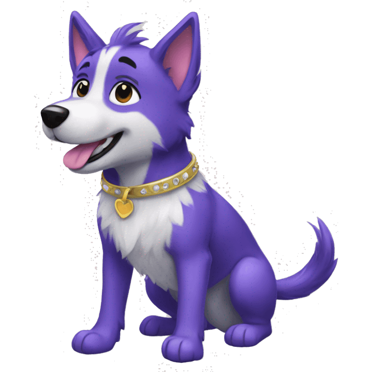 scenecore sparkle dog furry happy emoji