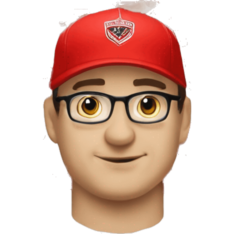 A fan of the Spartak Moscow hockey club emoji