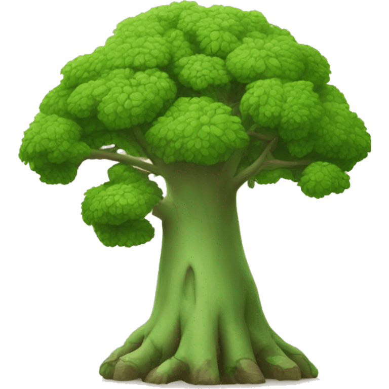 a triagle green with a baobab inside  emoji