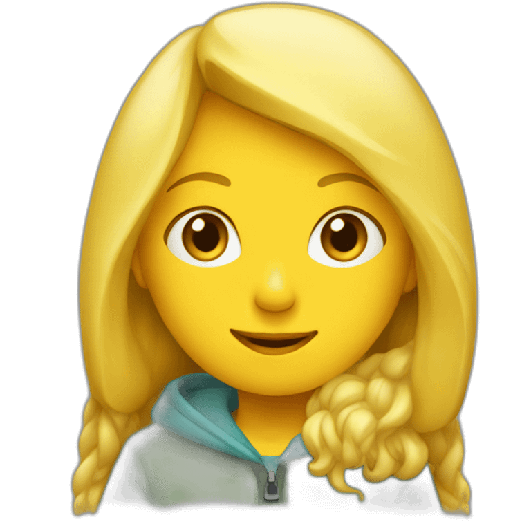 Blond girl in Tent emoji