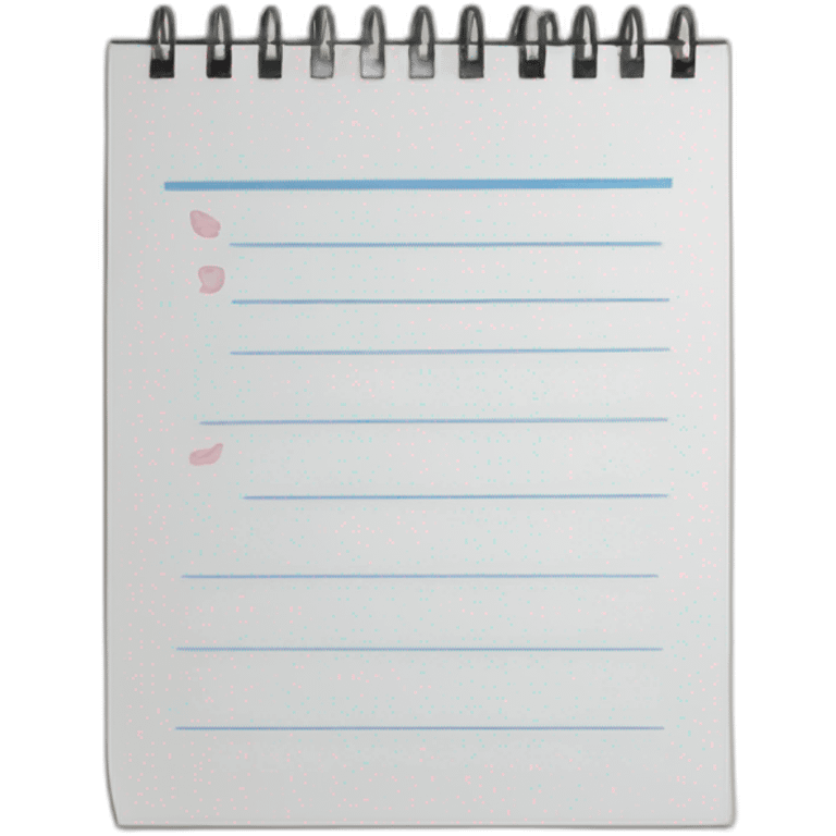 notepad for plans emoji