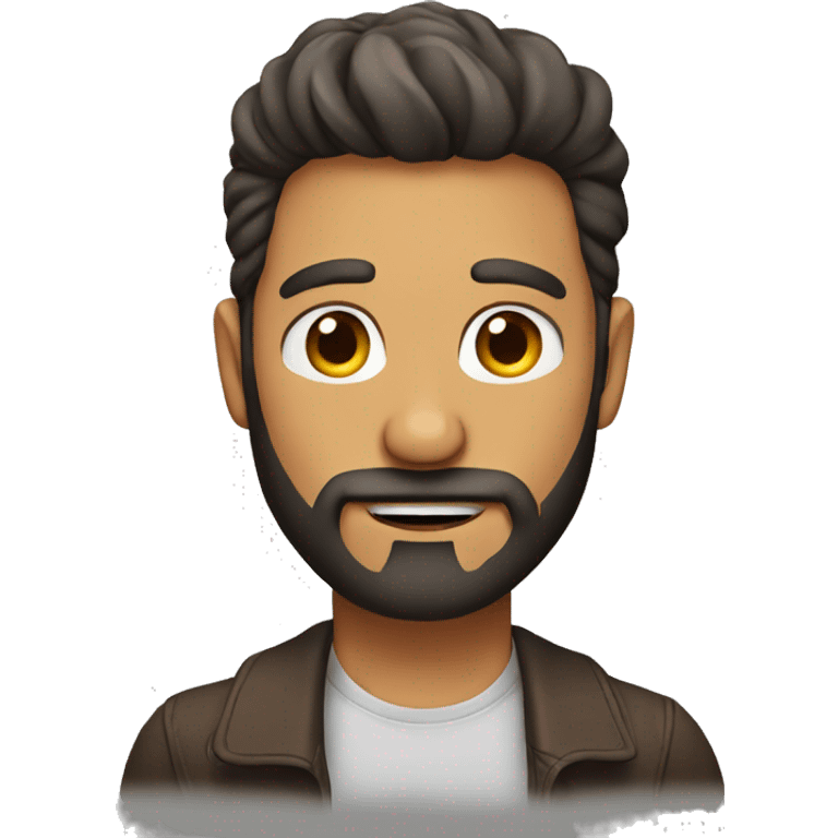 hombre con barba emoji