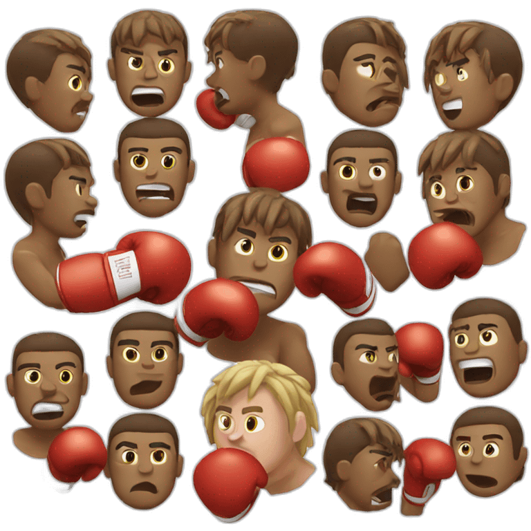 Boxing hit in the face emoji