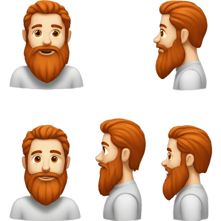 Man with long red beard  emoji